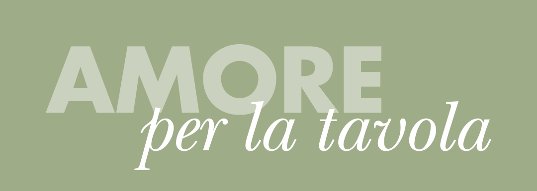 Scritta Amore per la tavola su sfondo grafico verde